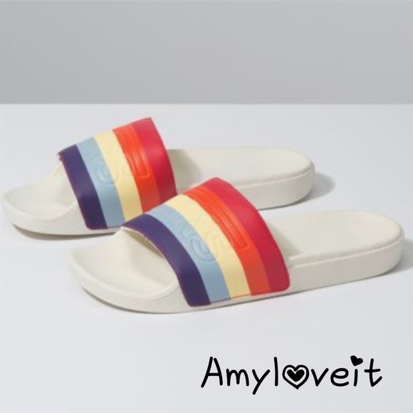 vans rainbow slides